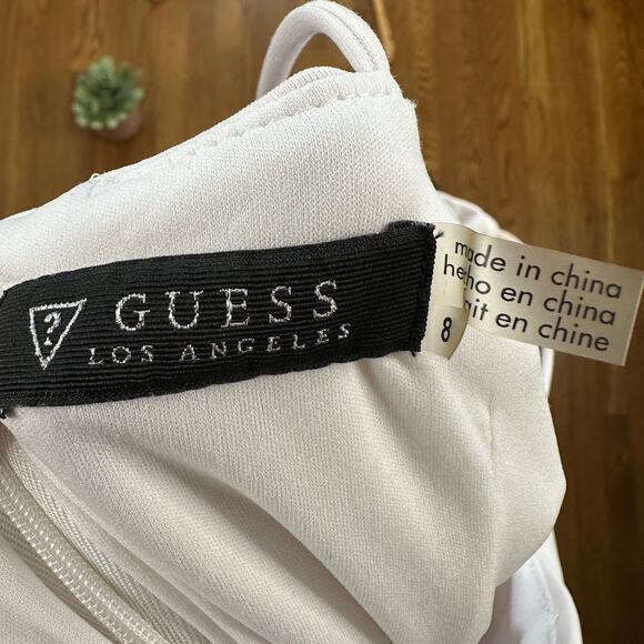 GUESS White Floral Mini Sheath Dress - Picture 9 of 9